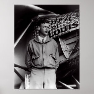 PÔSTER 1927 CHARLES LINDBERGH