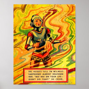 Poster 1930 Buck Rogers em quadrinhos Wilma Deering