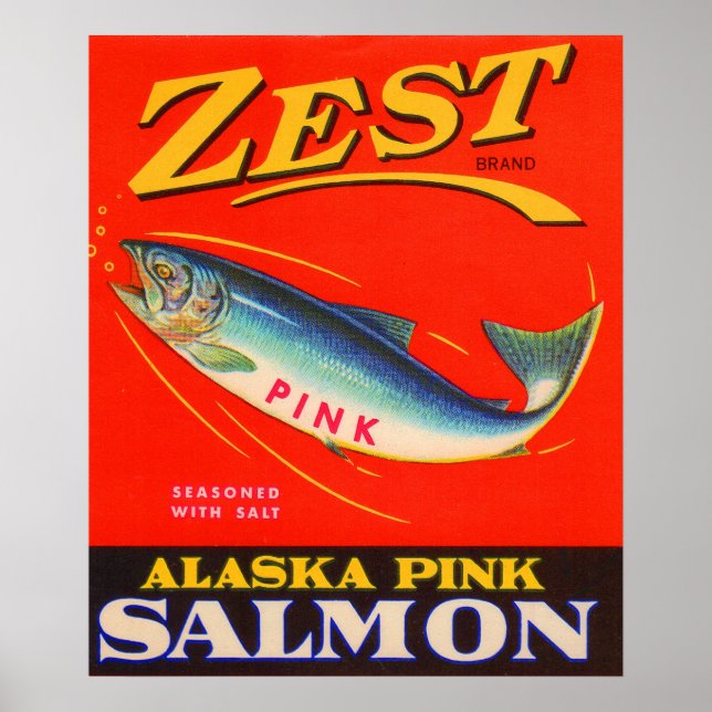Poster 1930s: o salmão cor-de-rosa mais Zest pode ser rot (Frente)