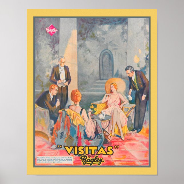 Poster 1932 Bagley Tea Biscuit Advertisement (Frente)