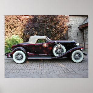 Pôster 1932 popa castanha-aloirada Speedster