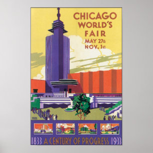 Poster 1933 da Feira do Mundo de Chicago