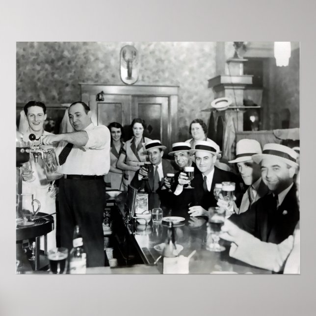 POSTER 1933 FIM DA PROIBIÇÃO - FEIRAS DE FLUXO - FEIRAS! (Frente)