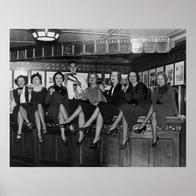 PÔSTER 1933 FIM DO PARTIDO DE PROIBIÇÃO DE NOVA IORQUE (Frente)