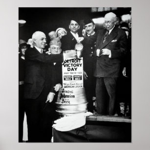 POSTER 1933 SOBREVIVE PROIBIÇÃO - DETROIT