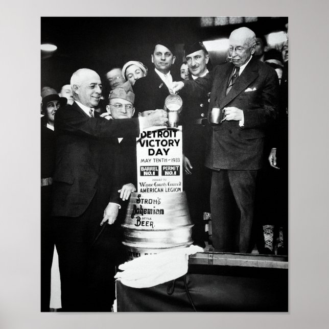 POSTER 1933 SOBREVIVE PROIBIÇÃO - DETROIT (Frente)
