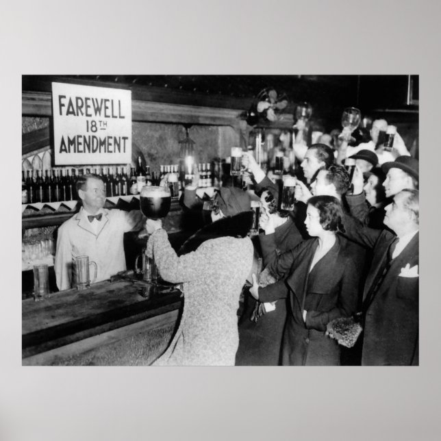 Poster 1933 TOAST ao FIM da PROIBIÇÃO (Frente)