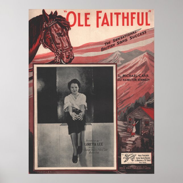 Poster 1935 Ole Faithful (Frente)