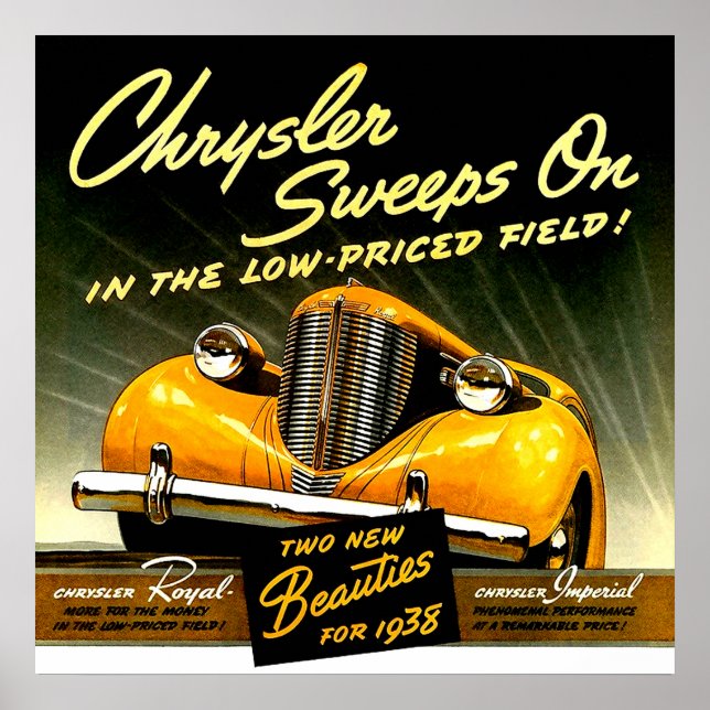 Poster 1938 Chrysler Aperta (Frente)