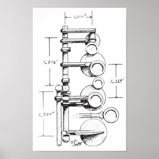 Poster 1939 Selmer Paris Balanced Action Saxofone (Frente)