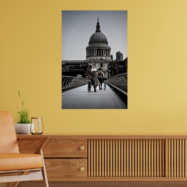 Poster "1940 On Millennium Bridge London" (6331) (Sala de Estar 2)