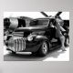 Pôster 1941 Chevy Hot Rod Pickup Girl (Frente)
