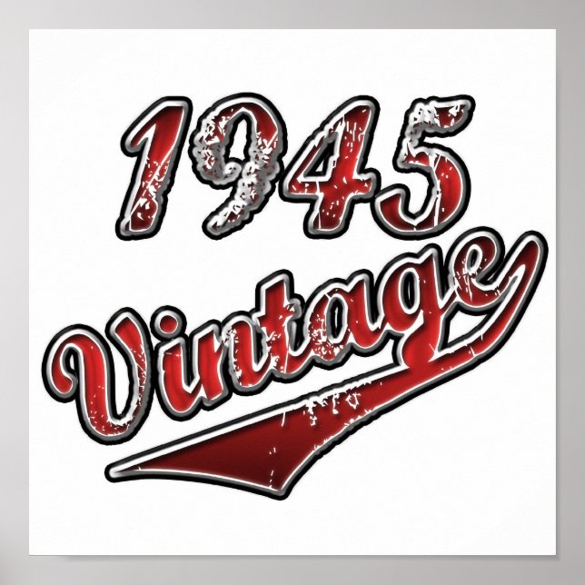 Pôster 1945 Vintage (Frente)
