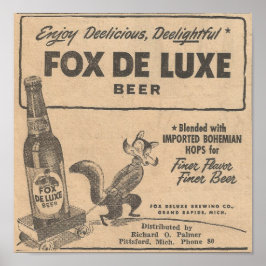 Poster 1948 Ad Fox DeLuxe Beer