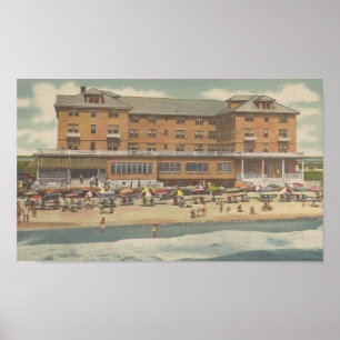 Poster 1950 Boardwalk na Rua 14, Ocean City, MD