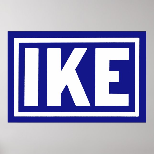 Poster 1952 Blue Ike (Frente)