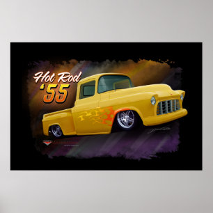 Poster 1955 do caminhão de Chevy