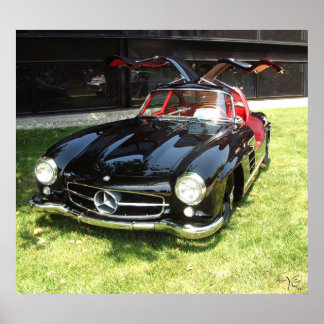 Pôster 1955 Mercedes Benz 300SL Gullwing