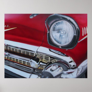 Poster 1957 do Bel Air de Chevy