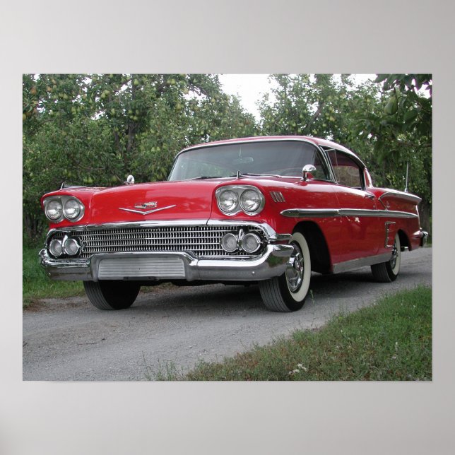 Poster 1958 Chevrolet Impala (Frente)