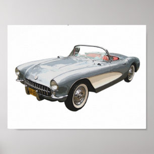 Pôster 1959 Corvette convertível