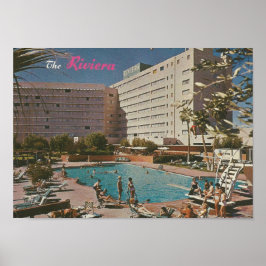 Poster 1961 The Hotel Riviera, Las Vegas, NV