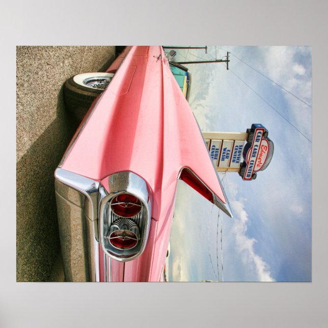 Poster 1962 pink cadillac convertible (Frente)