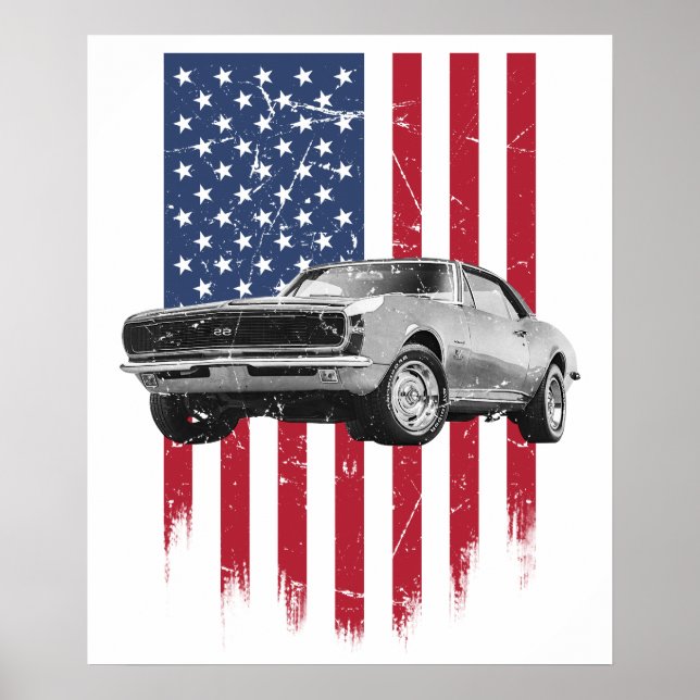 Poster 1967 Chevrolet Camaro SS 396 (Frente)
