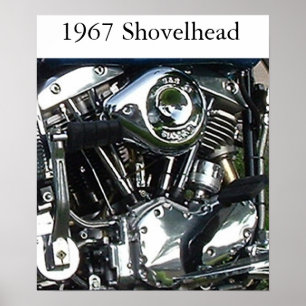 Poster 1967 do motor de Shovelhead