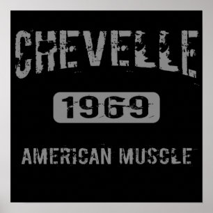 Poster 1969 americano do músculo de Chevelle