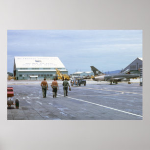 Poster 1969 de Vietnam da base aérea de Tuy Hoa