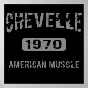 Poster 1970 americano do músculo de Chevelle