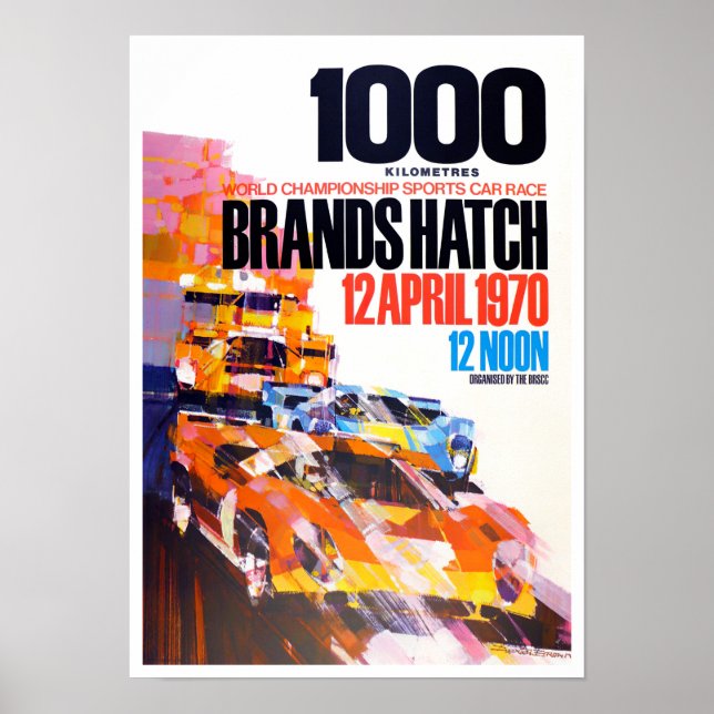 Poster 1970 Marca Hatch 1000 Km (Frente)