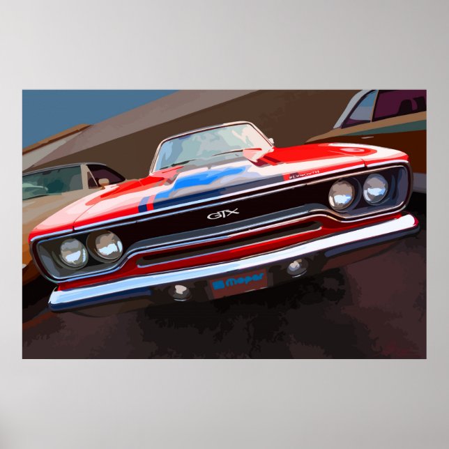 Poster 1970 Plymouth GTX (Frente)