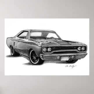 Poster 1970 Plymouth Road Runner