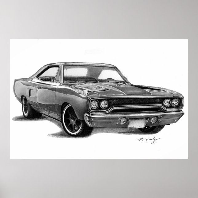 Poster 1970 Plymouth Road Runner (Frente)