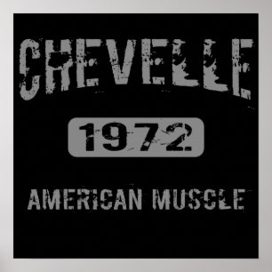 Poster 1972 americano do músculo de Chevelle
