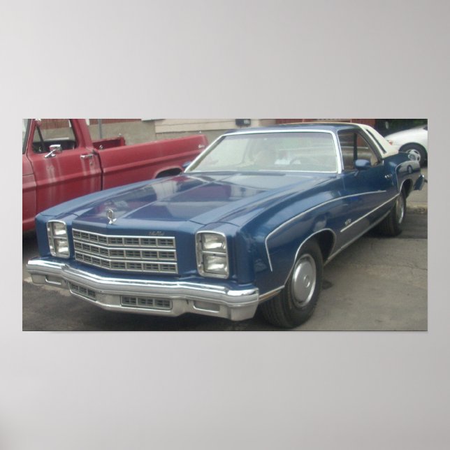 Pôster 1977 Chevrolet/Chevy Monte Carlo (Frente)