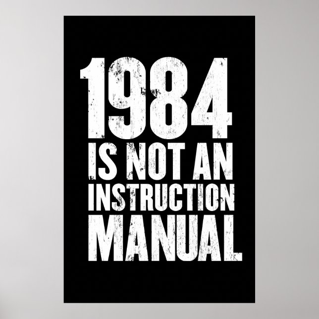Pôster 1984 não é um manual de instruções (Frente)