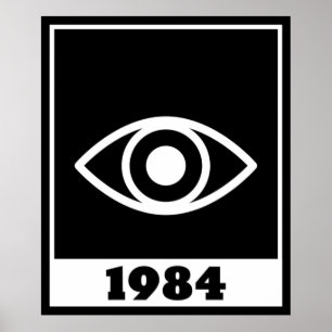 Poster 1984 Orwellian Big Brother Is Watching You 