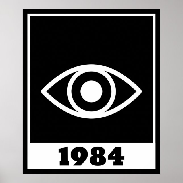 Poster 1984 Orwellian Big Brother Is Watching You  (Frente)