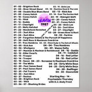 POSTER 1987 - ROCK'N'ROLL HEAVEN (PARTE 1)
