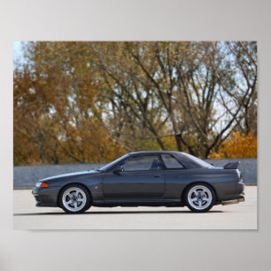 Poster 1989 da SKYLINE R32 GT-r de NISSAN