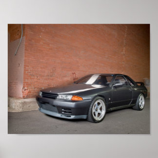 Pôster 1989 Nissan Skyline R32 GT-R