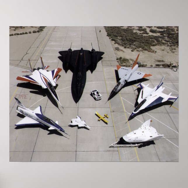 Poster 1997: Frota de Aeronaves de Investigação de Dryden (Frente)