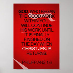 Poster 1:6 dos Philippians