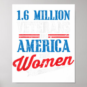 Poster 1,6 Milhões De Mulheres Veteranas Veteranos Dia Gi