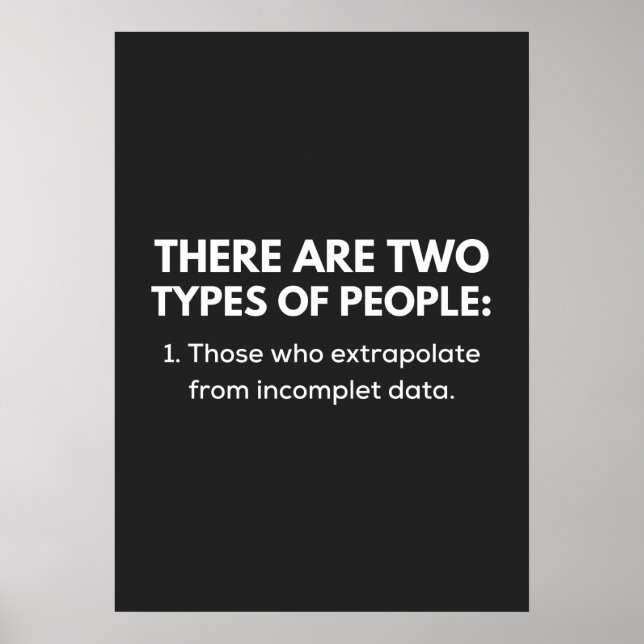 Poster 1. Aqueles que extrapolam de dados incompletos (Frente)