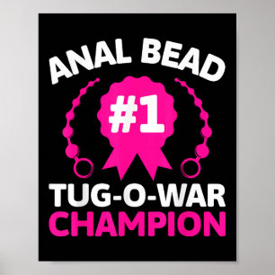 Poster #1 Bead Tug O War Champher Engraçado Adulto Humor