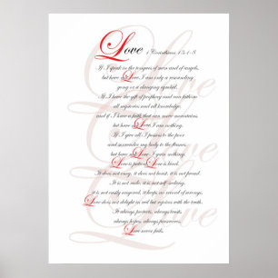 Pôster 1 Corinthians 13